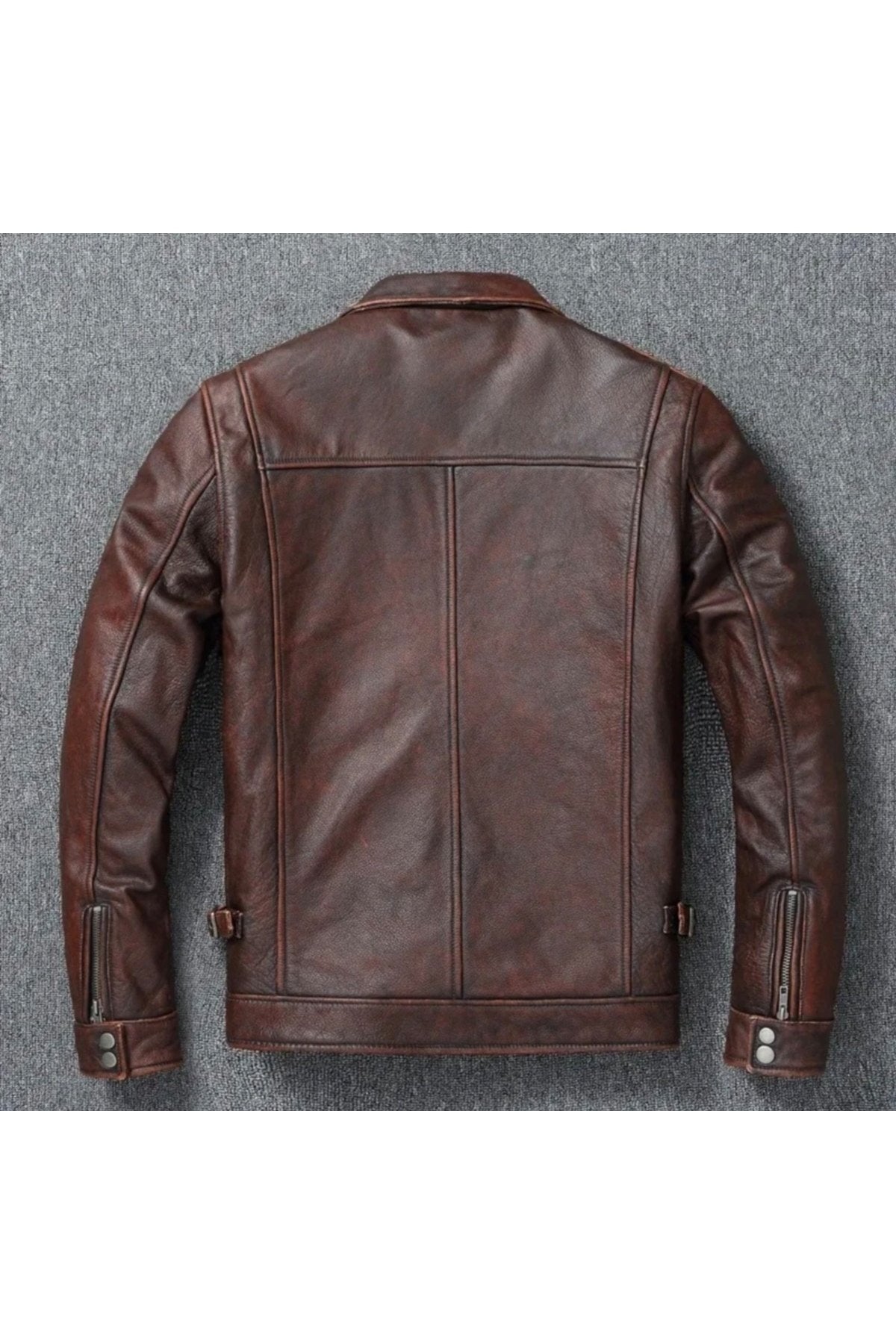 Eskitme Silme Hakiki Koyun Derisi Ceket Tarzı Mont