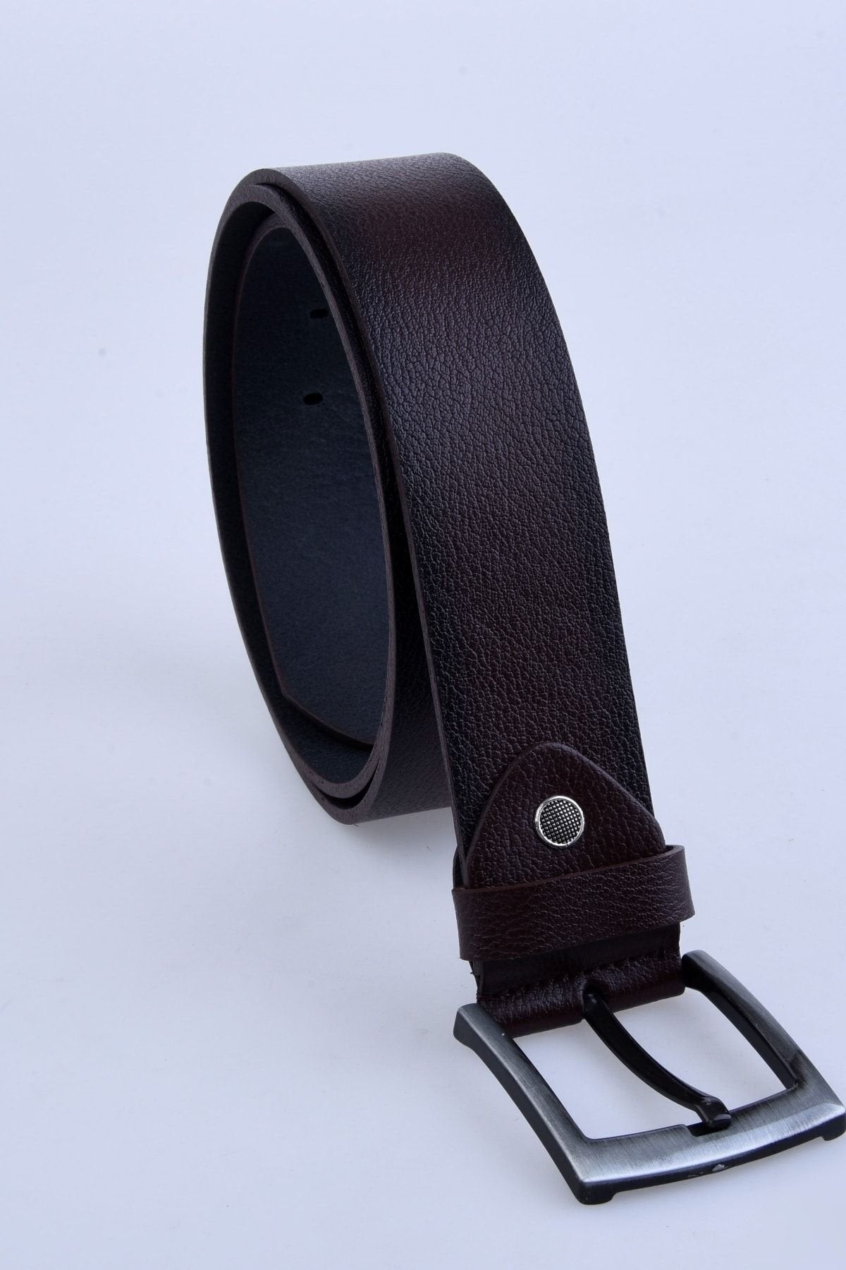 Manda Derisi Kemer Karartmalı Kahve Renk