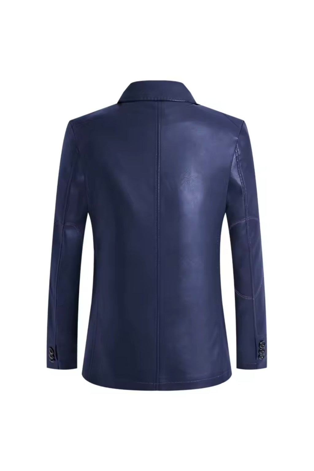 Modern Yeni Nesil Blazer Ceket Hakiki Kuzu Derisi Fermuar Cep Detaylı