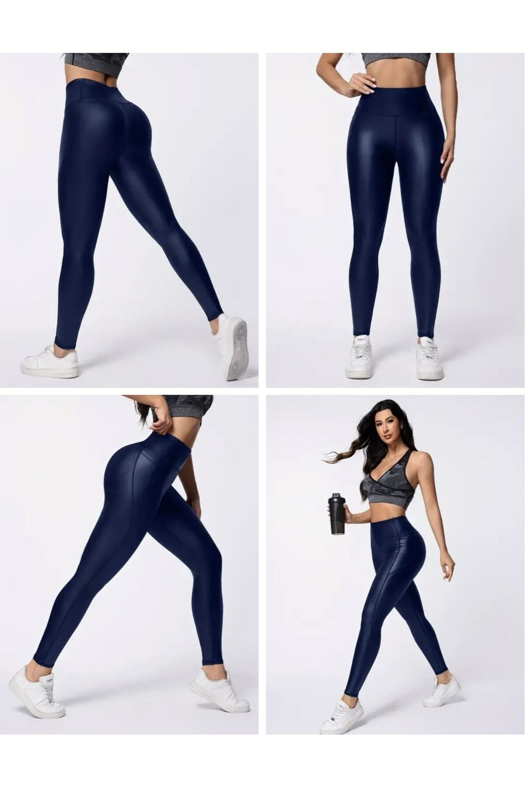 Trekking Spor Deri Tayt Yüksek Bel ve Cepli