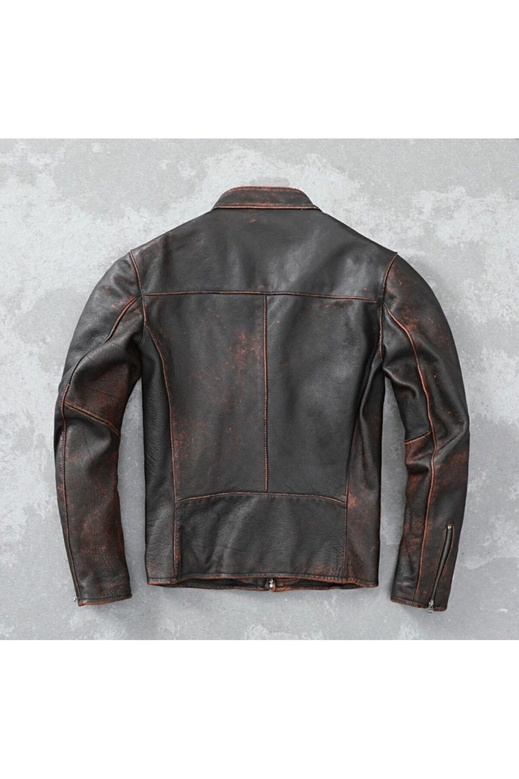 Eskitme Silme Ceket Hakiki Deri
