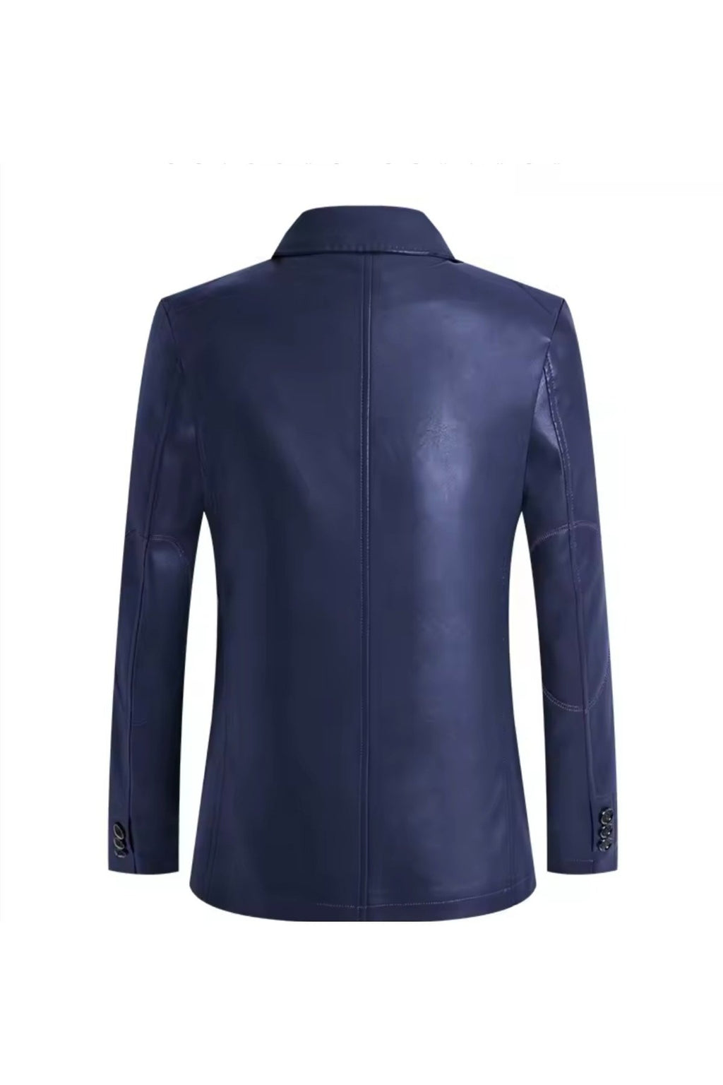 Modern Yeni Nesil Blazer Ceket Hakiki Kuzu Derisi Fermuar Cep Detaylı