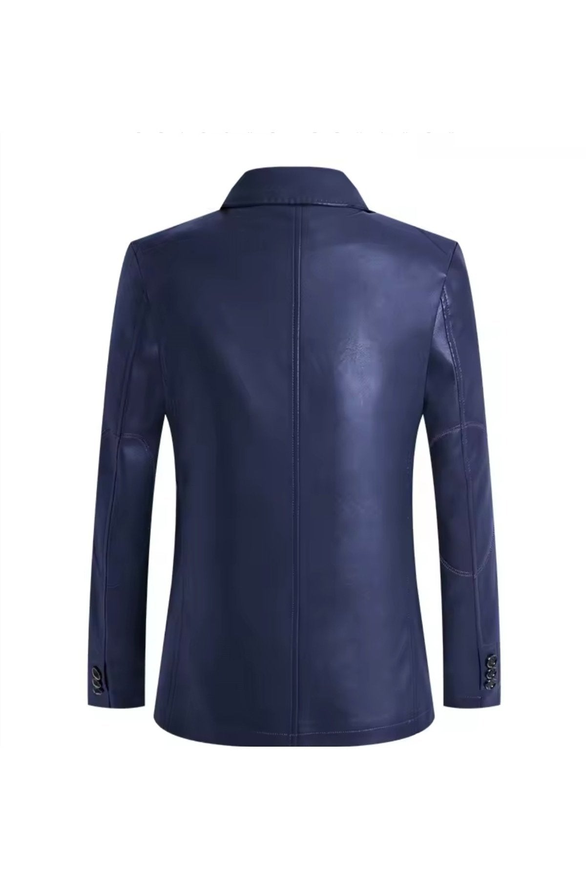 Modern Yeni Nesil Blazer Ceket Hakiki Kuzu Derisi Fermuar Cep Detaylı