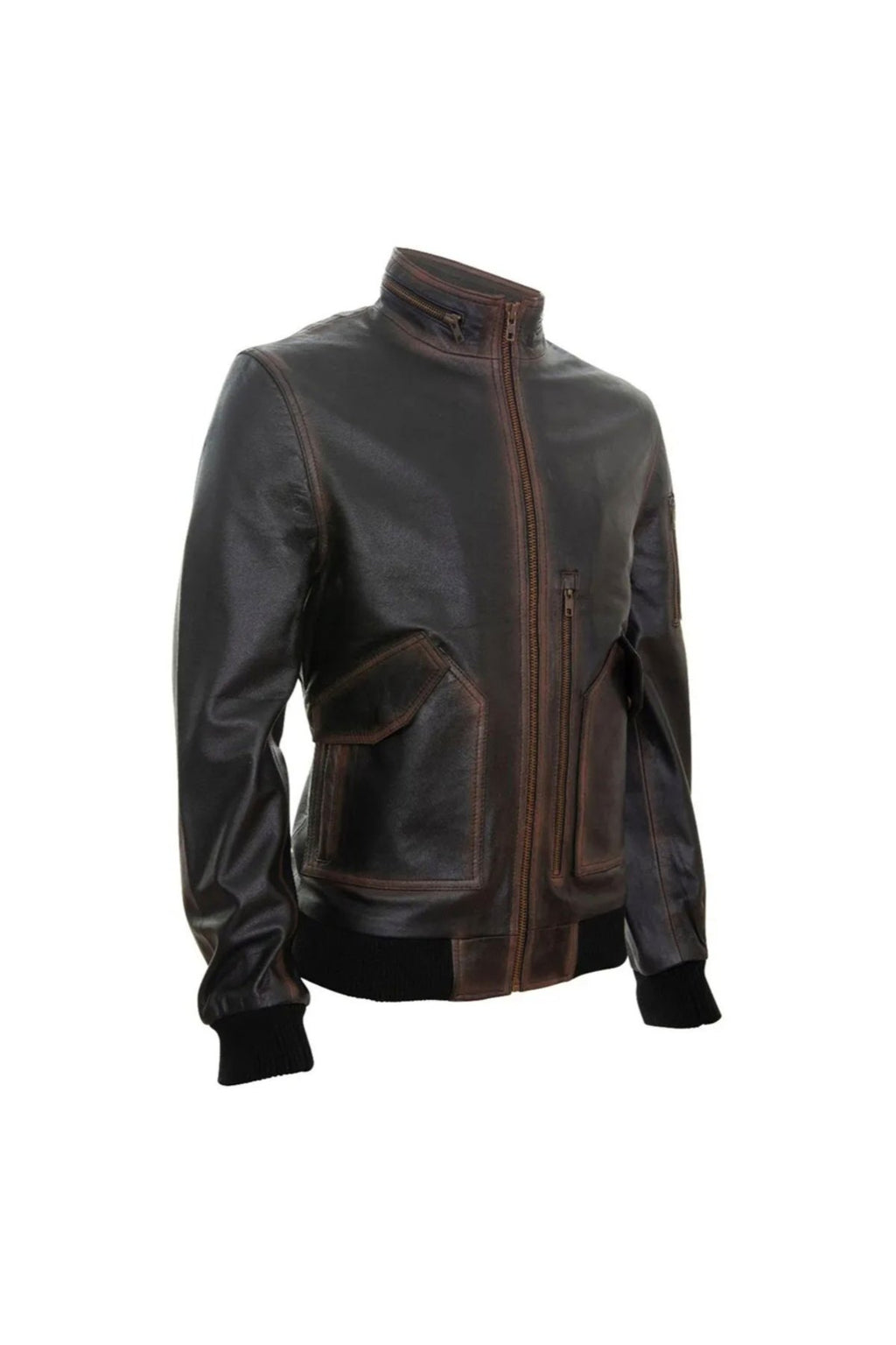 Eskitme Silme Hakiki Koyun Derisi Ceket Tarzı Mont