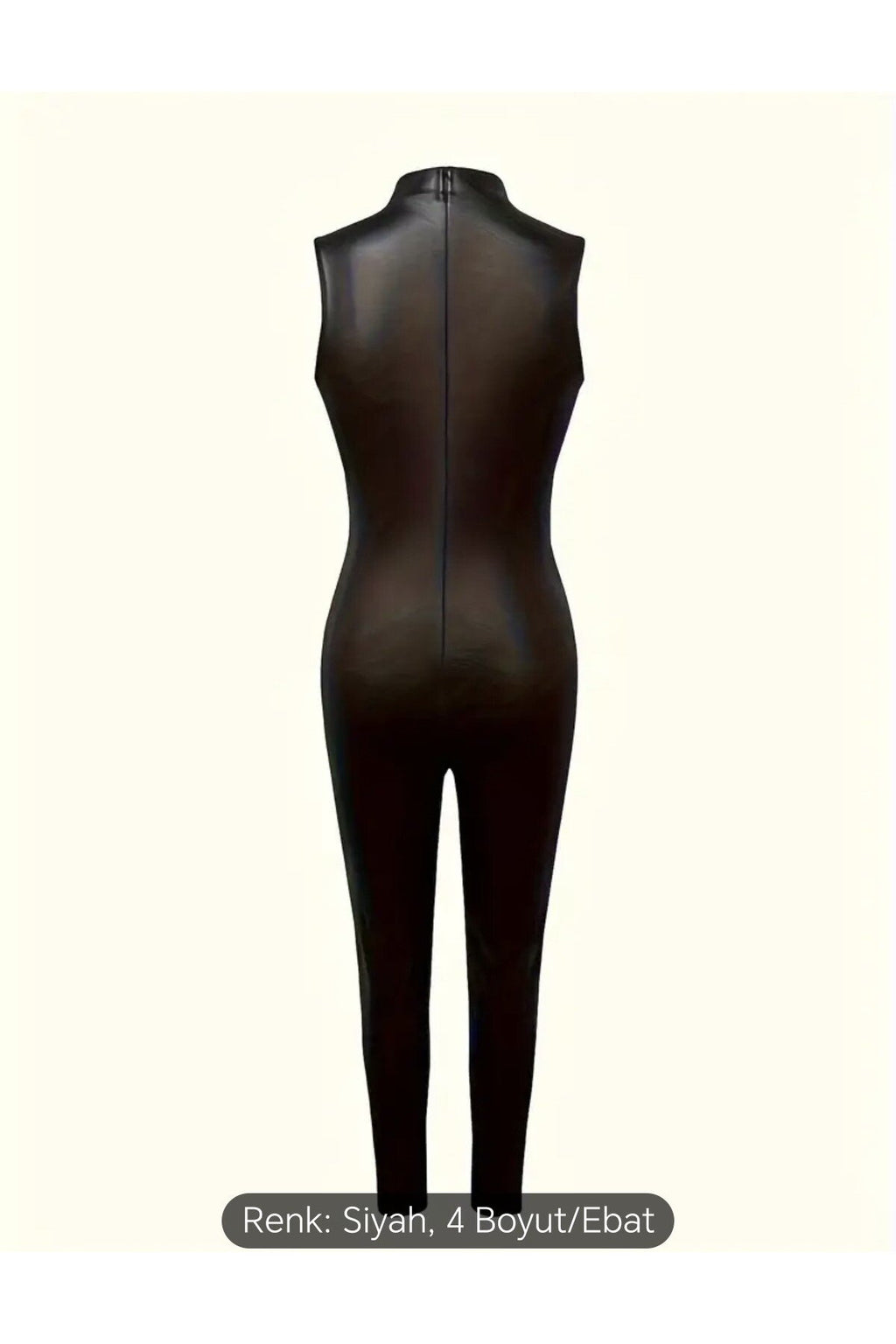 Deri Tulum Tam Boy Sıfır Kol Sexy Party Gece