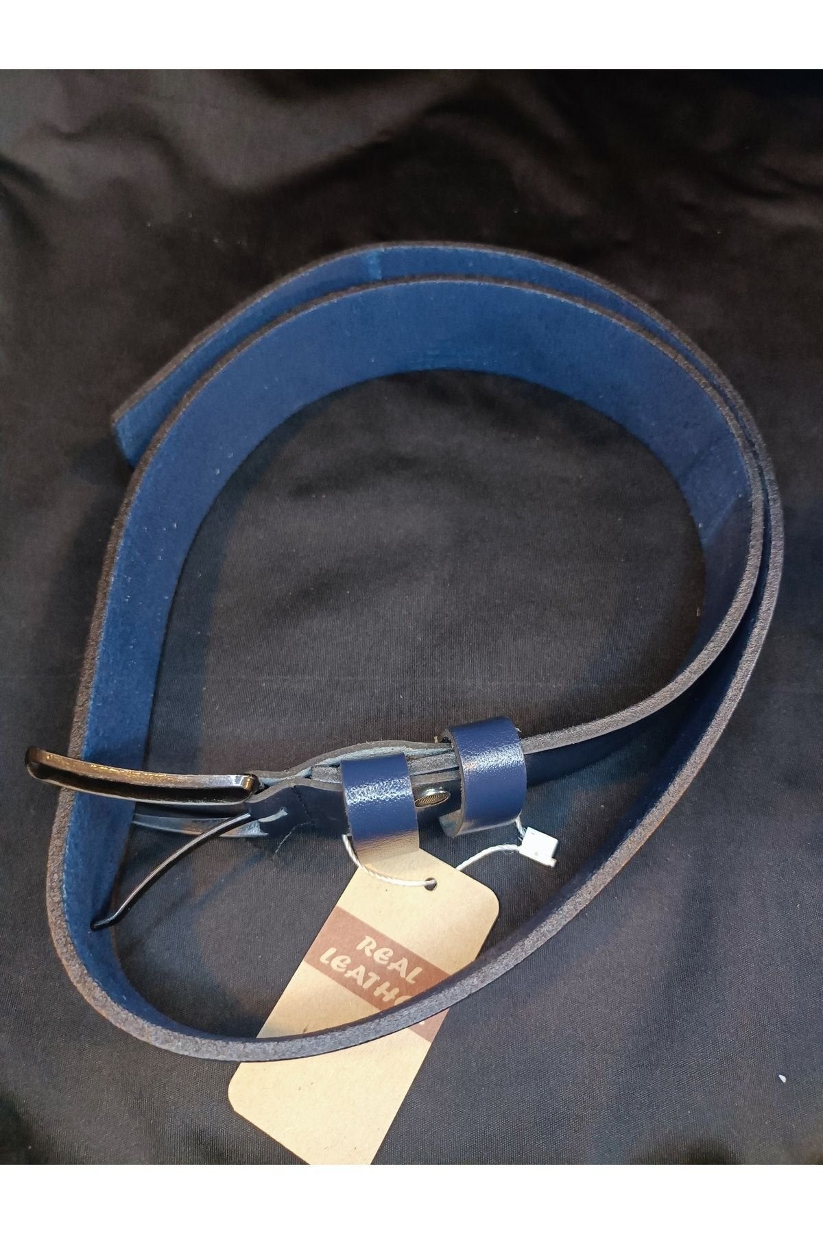 Kemer manda derisi Lacivert renk