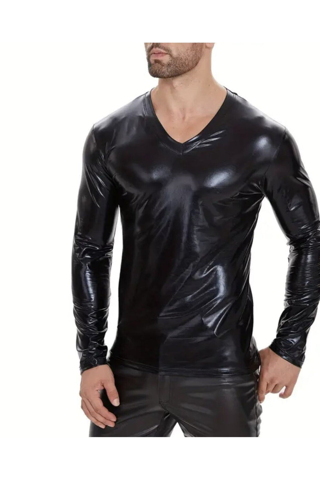 Rugan V Yaka Uzun Kollu Tişört