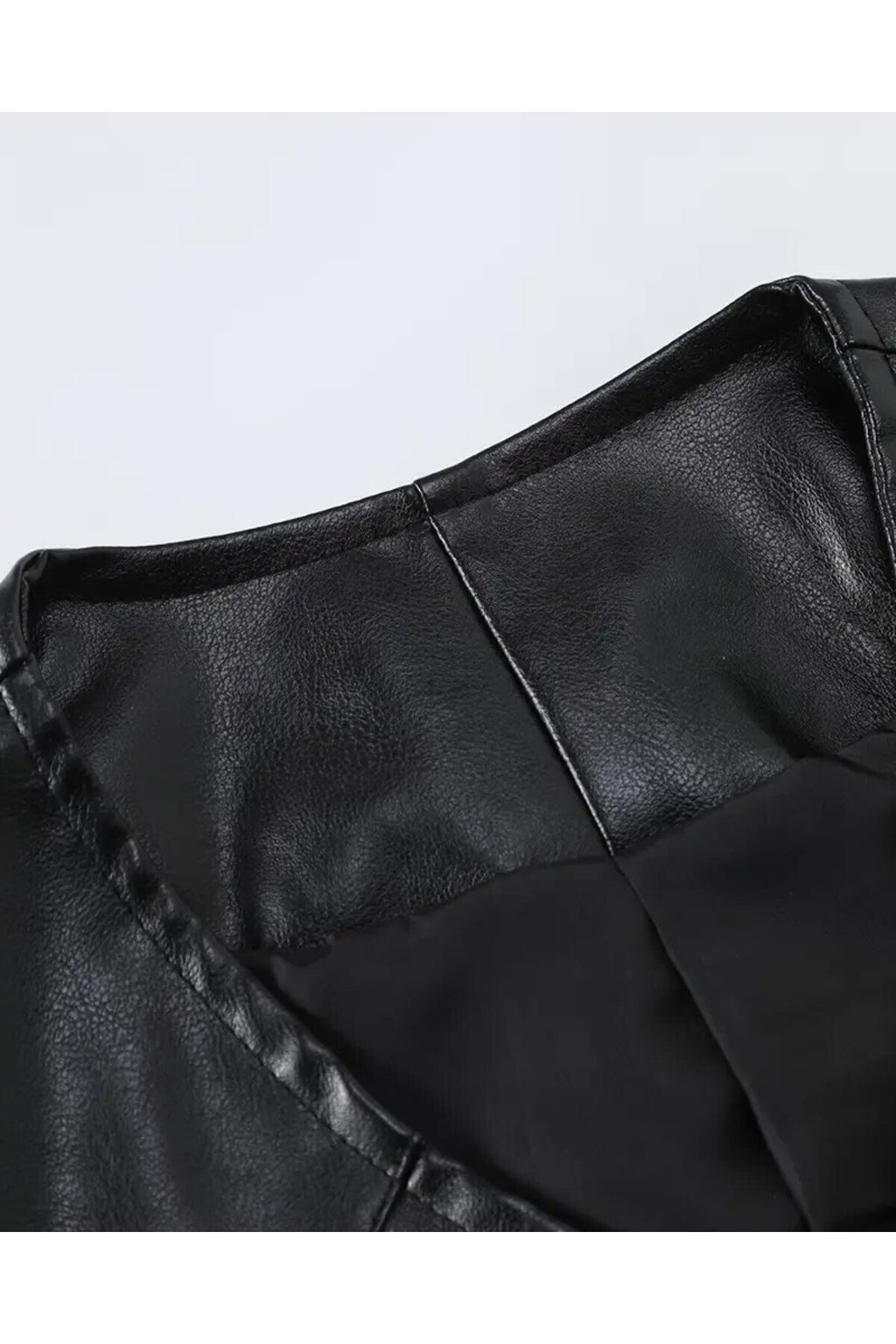 Zik Çıt Çıt Kapamalı Hakiki Deri Yelek