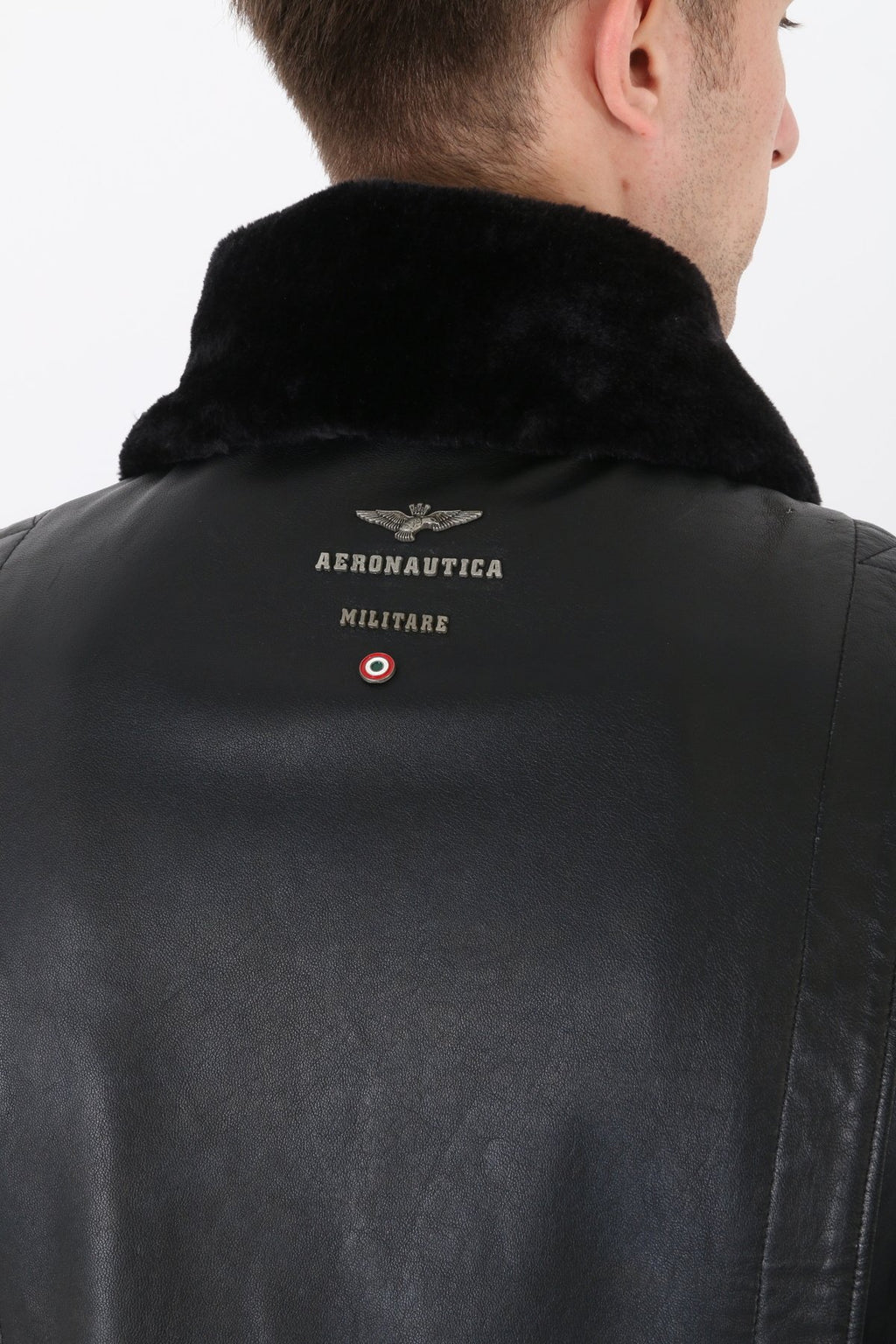 Pilot mont hakiki deri erkek siyah renk
