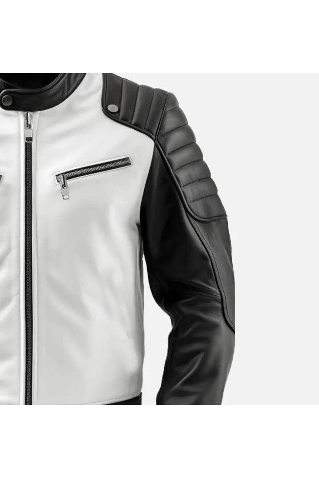 Prof Model Siyah Ve Beyaz Hakiki Koyun Derisi Entegreli Spor Mont