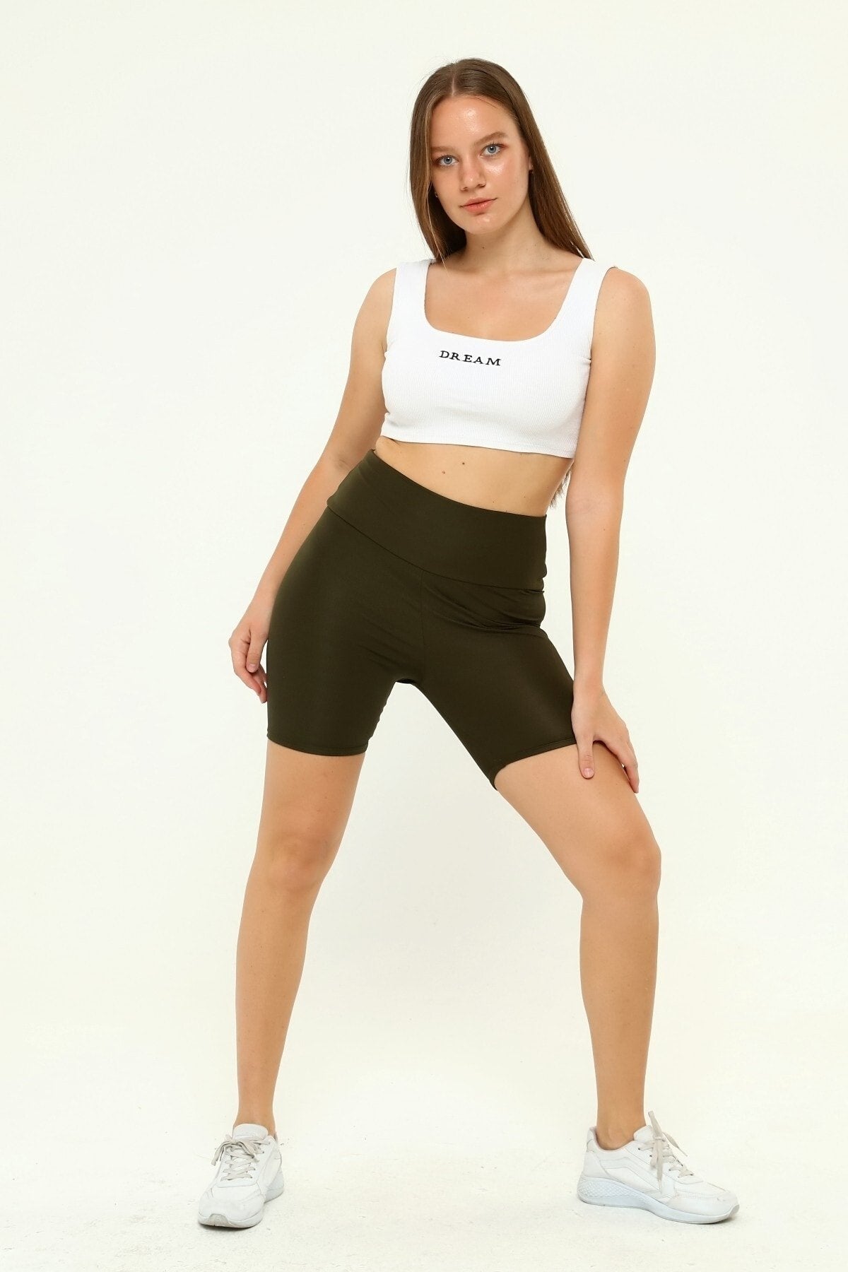 Şort Disko Haki Renk