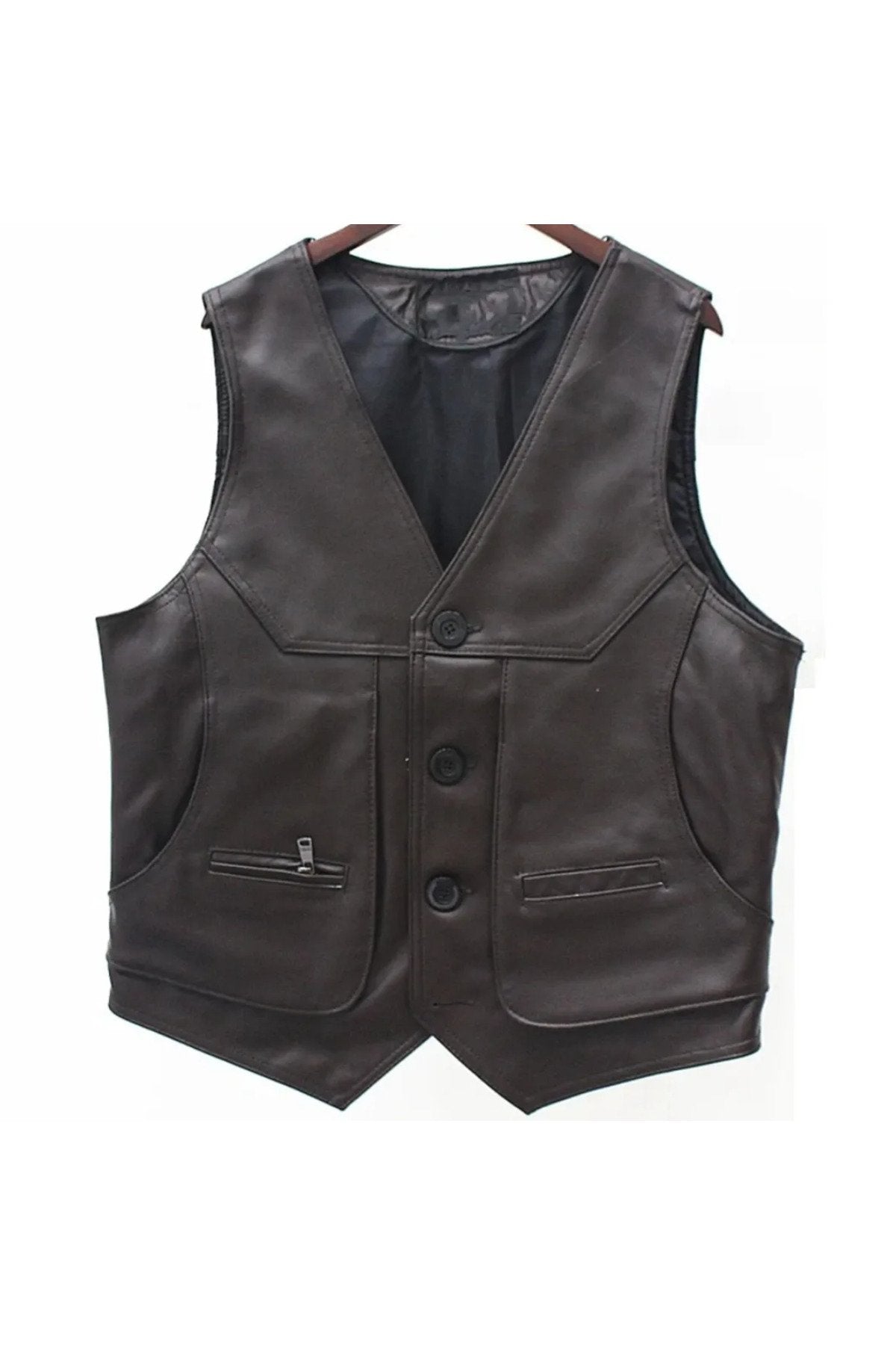 Hakiki kuzu derisi London yelek