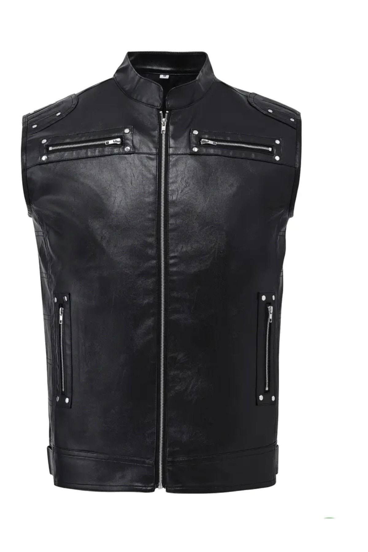 Motorcu Cooper SlimFit Hakiki Koyun Derisi yelek Orta Kalın