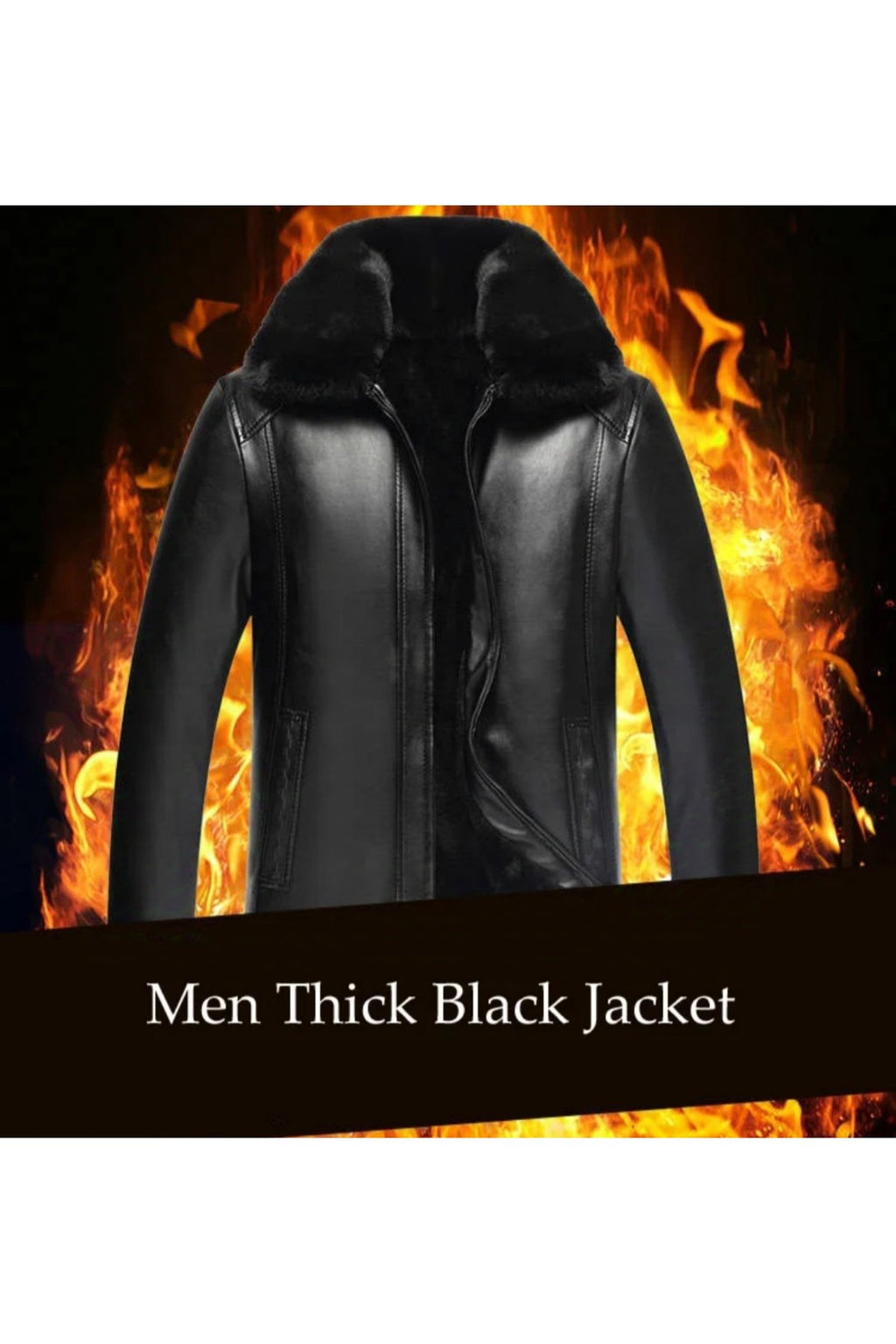 Kalın Hakiki Deri Yakası İçi Tüylü Çıkarabilir Yaka Mont