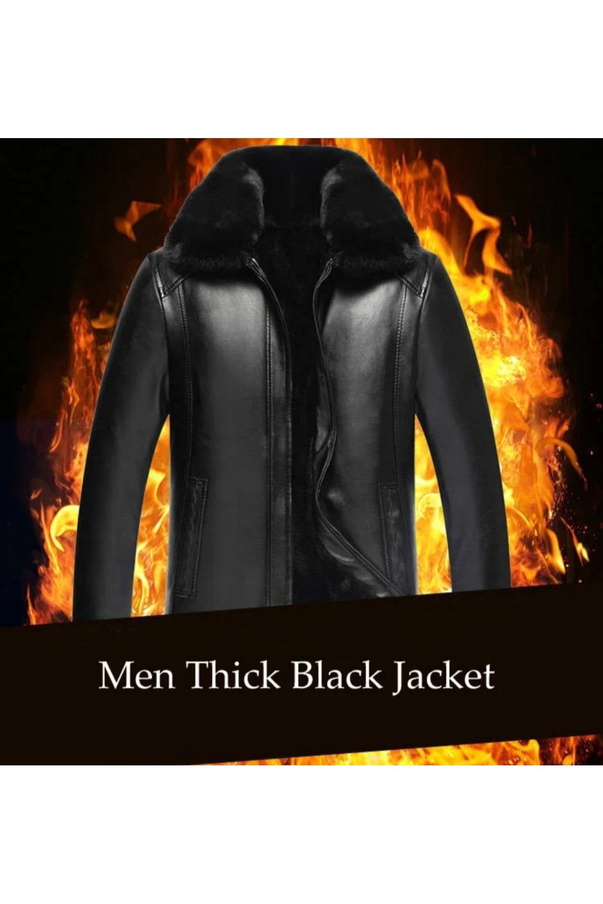 Kalın Hakiki Deri Yakası İçi Tüylü Çıkarabilir Yaka Mont