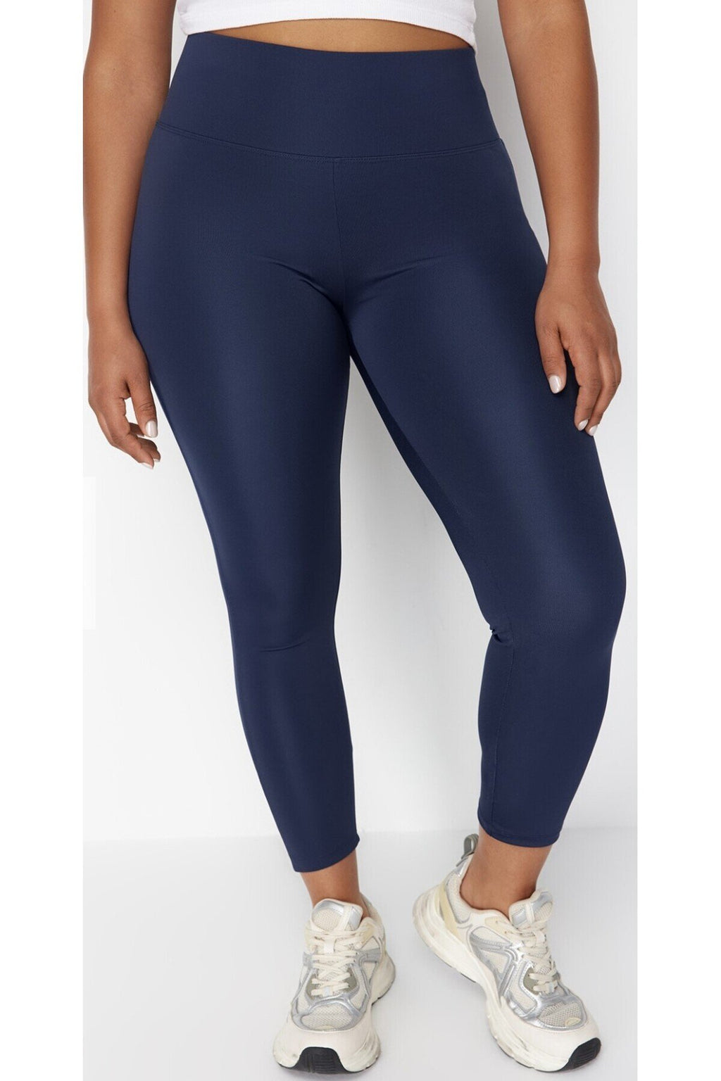 İnce Tayt Toparlayıcı Yüksel Bel Lacivert Renk