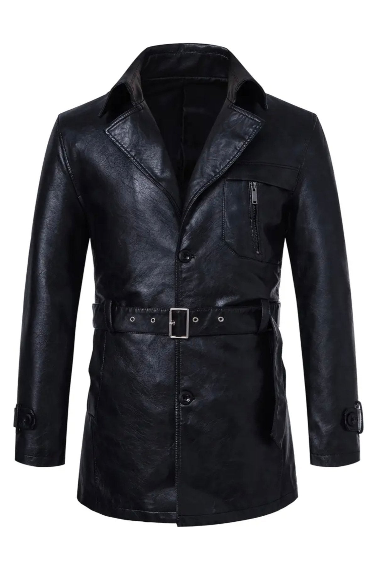 Hakiki Koyun Derisi Kemerli Orta Kalın Deri Kaban