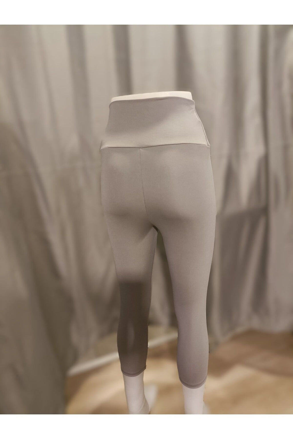 İnce Kapri Tayt Toparlayıcı Yüksel Bel Light Gri Renk