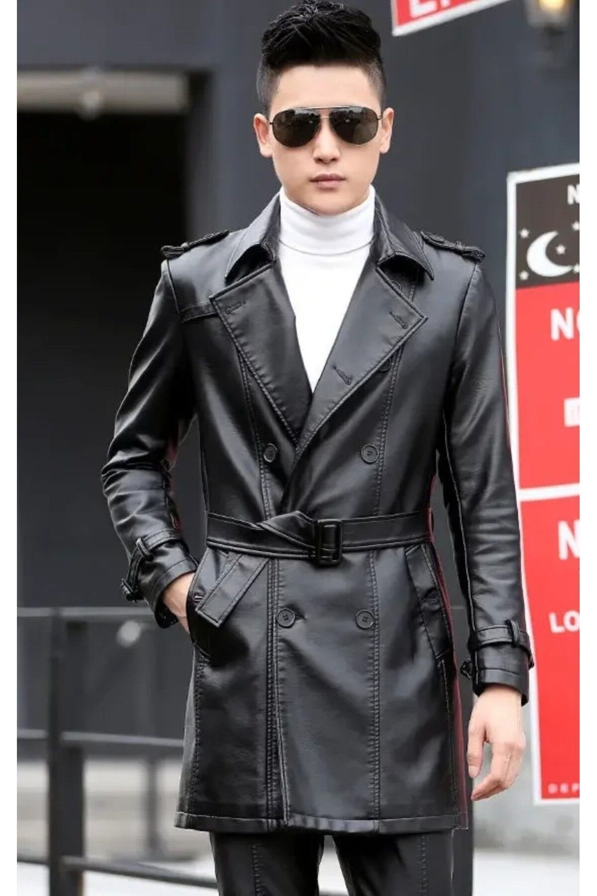 Hakiki Deri Uzun Mont Kaban Dar Kesim