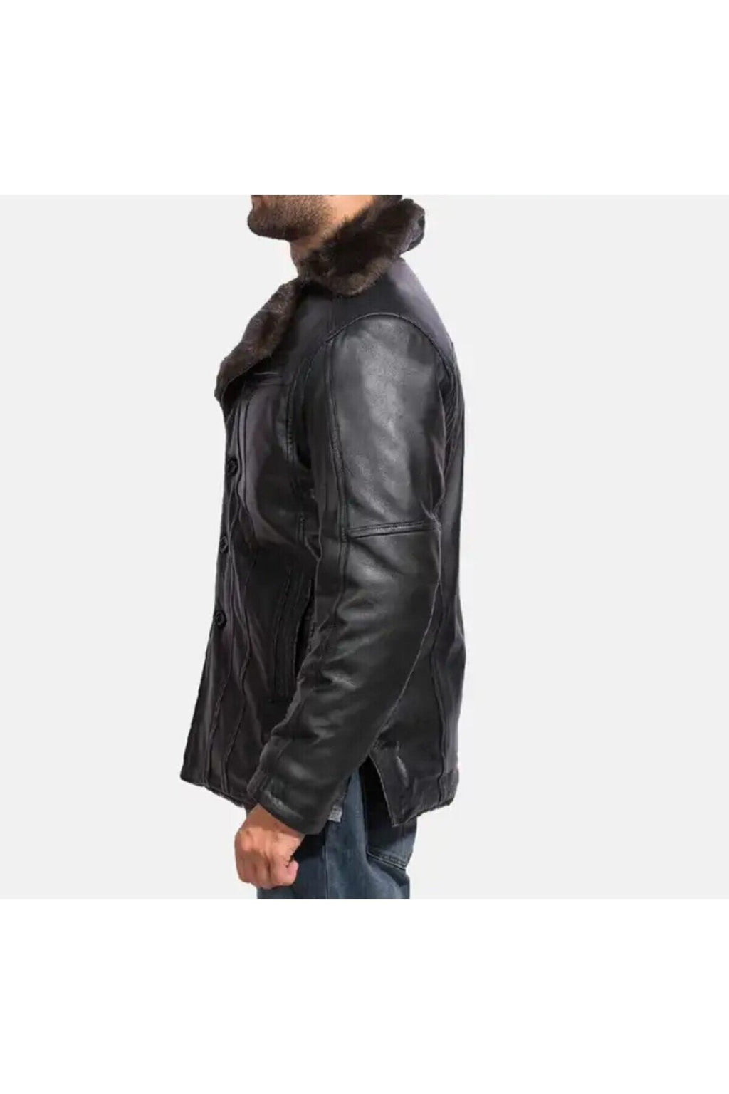 Hakiki Kalın Yumuşak kuzu derisi mont tarzı kaban kürklü