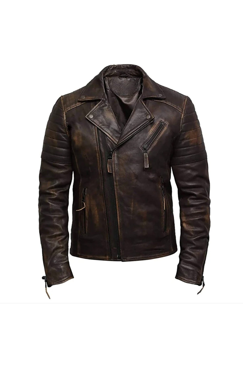 Eskitme Silme Hakiki Koyun Derisi Ceket Tarzı Mont