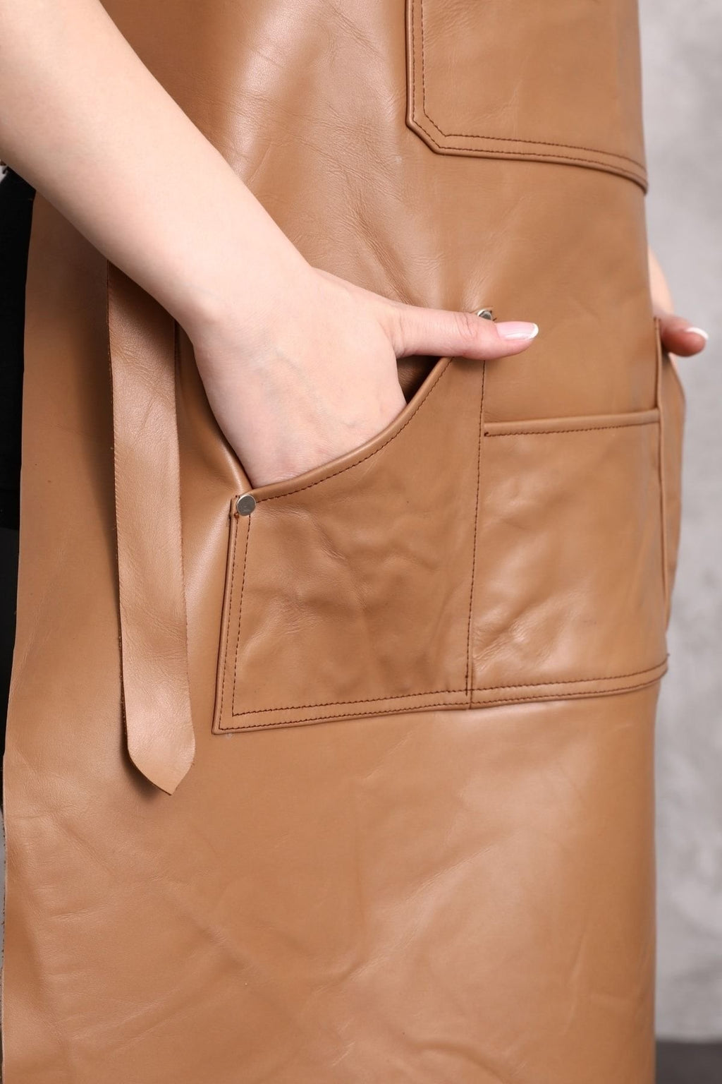 Dana Derisi Önlük Taba Renk