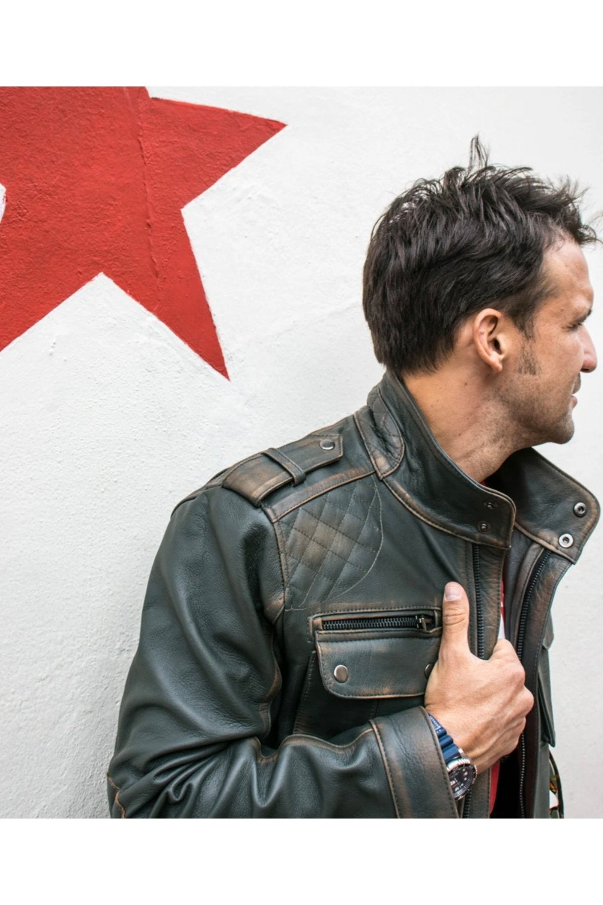 Prof Model Silme Hakiki Koyun Derisi Yeşil Renk Uzun Mont Ultra Hakim Yaka