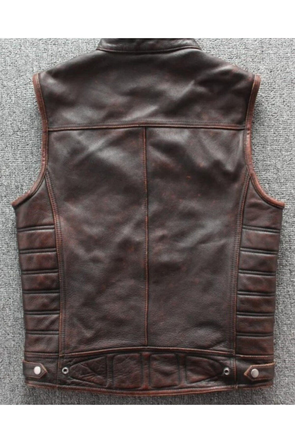Motorcu yelek Eskitme Hakiki deri