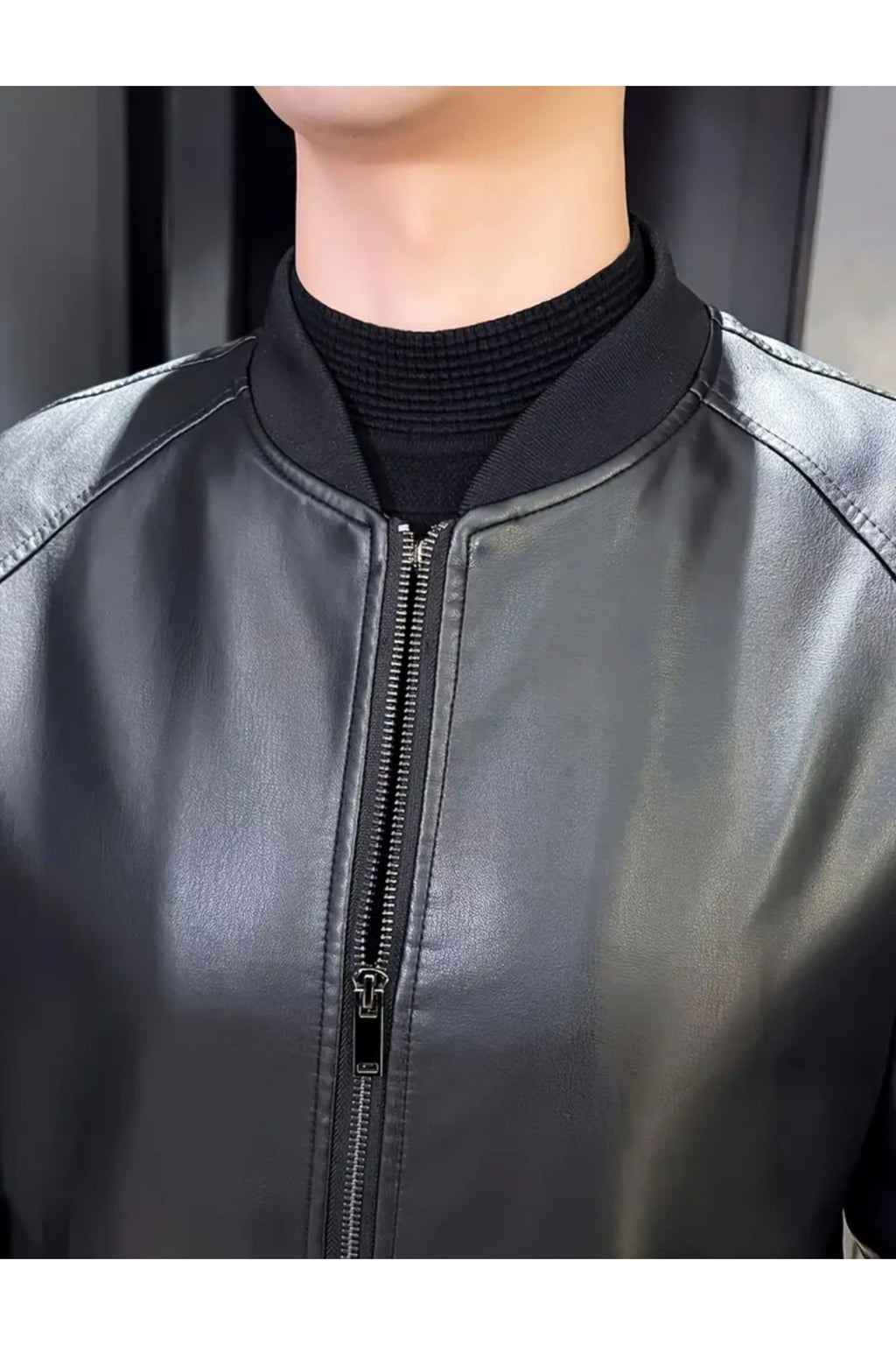 Hakiki Kuzu Derisi Trikolu Spor Ceket