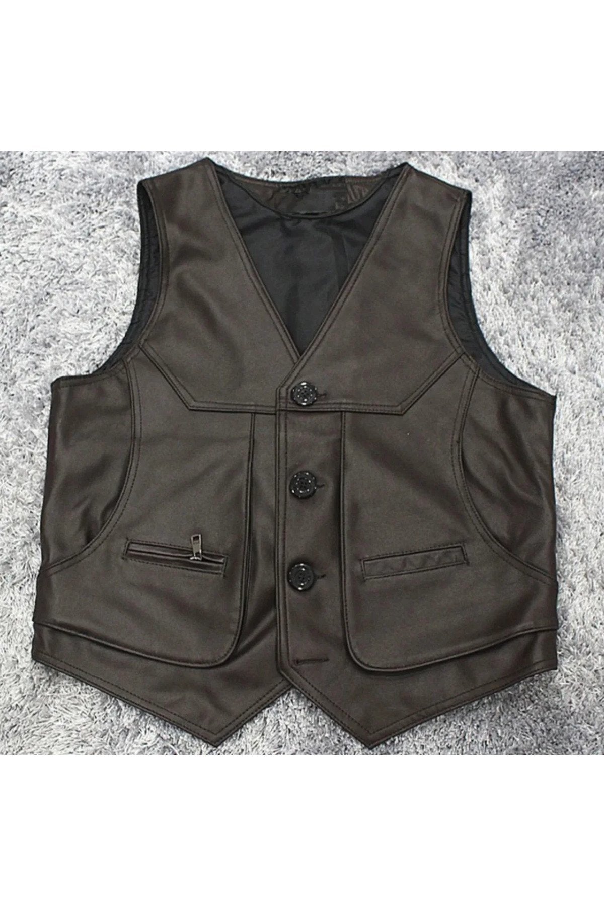 Hakiki kuzu derisi London yelek