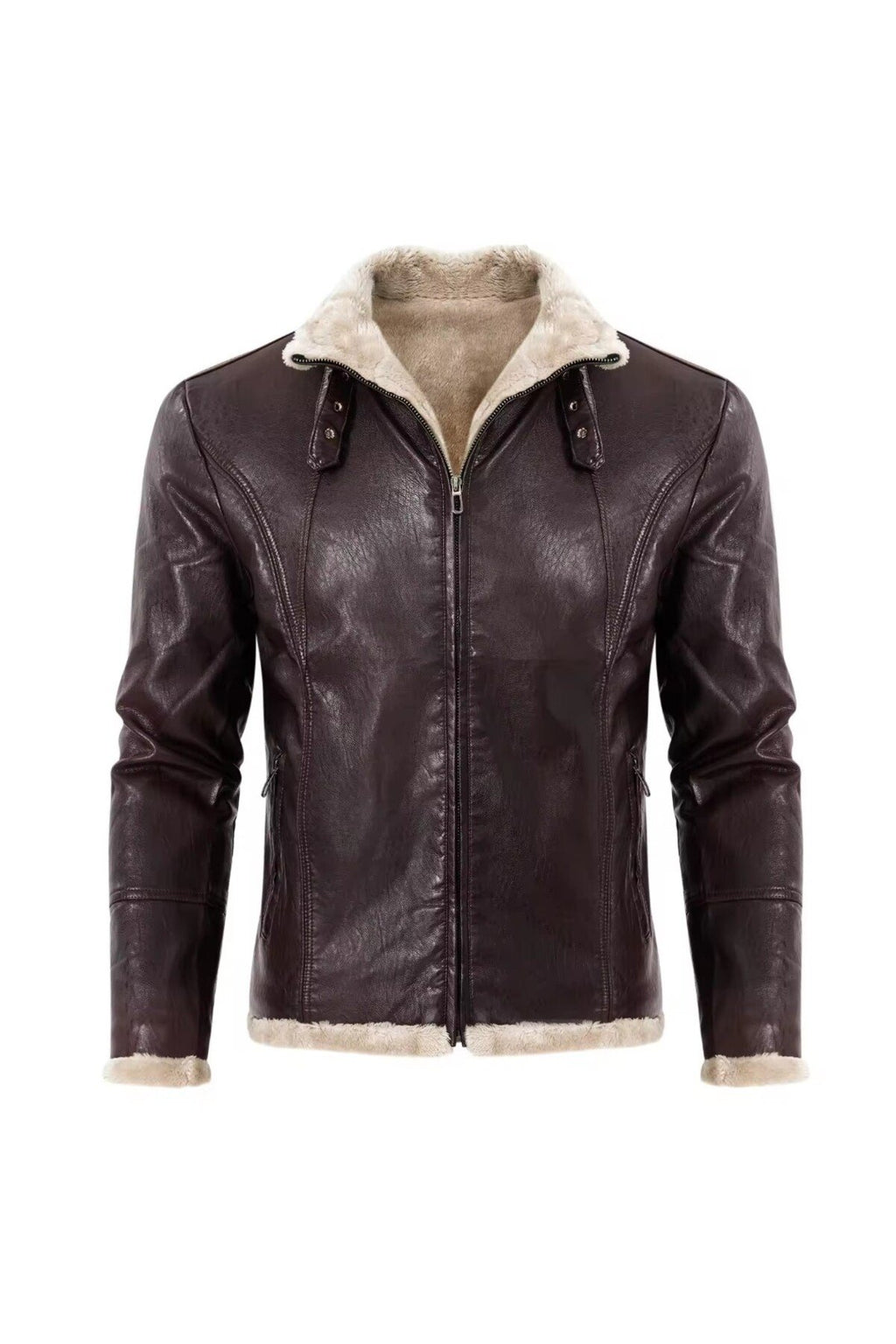 Tüylü Hakiki deri hırka tarzı ceket dar kesim erkek