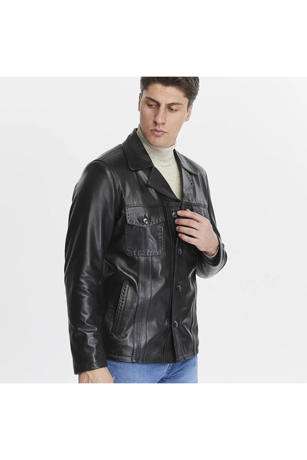 Hakiki Deri Ceket Siyah Renk