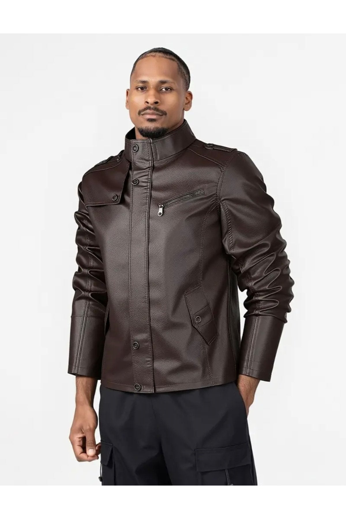 Hakiki Kuzu Derisi Orta Kalın Uzun Mont