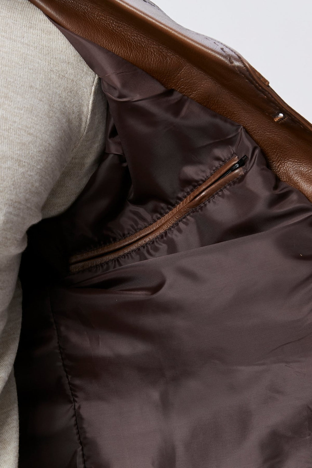 Hakiki Deri Ceket Karartmalı Taba Renk