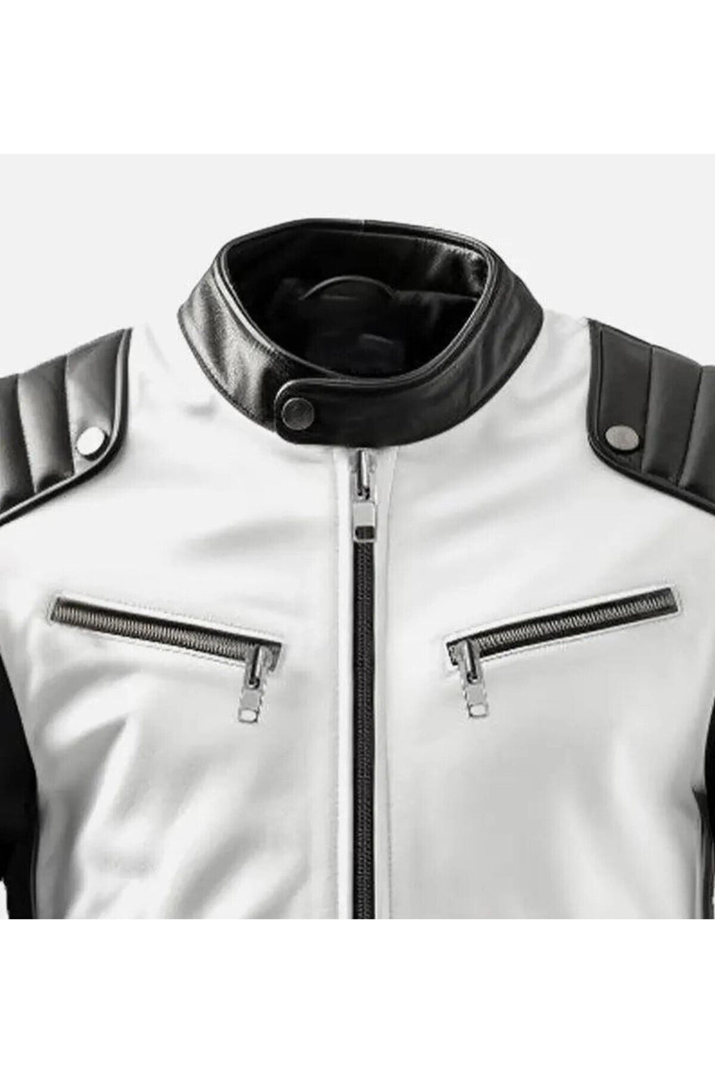 Prof Model Siyah Ve Beyaz Hakiki Koyun Derisi Entegreli Spor Mont