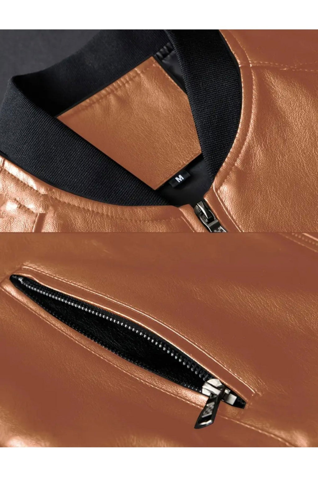 Hakiki Kuzu Derisi Trikolu Spor Ceket