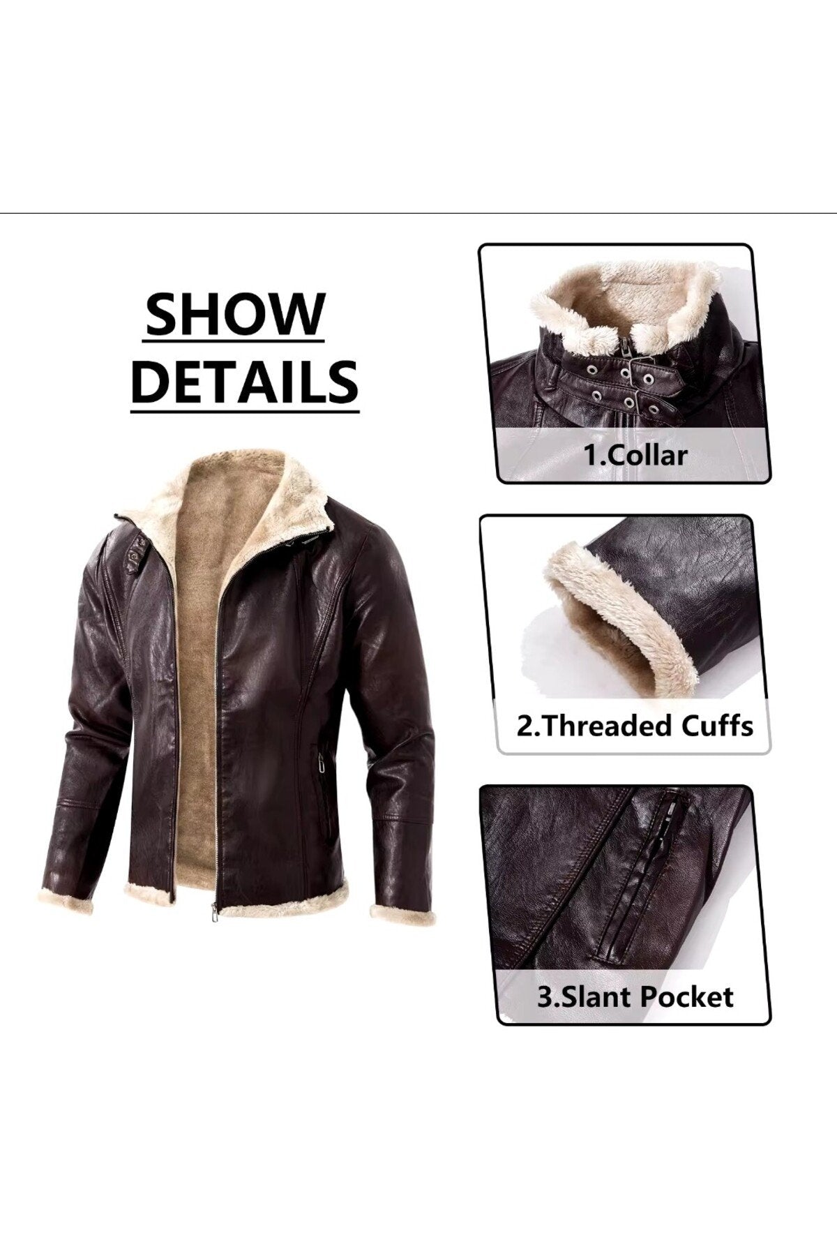 Tüylü Hakiki deri hırka tarzı ceket dar kesim erkek