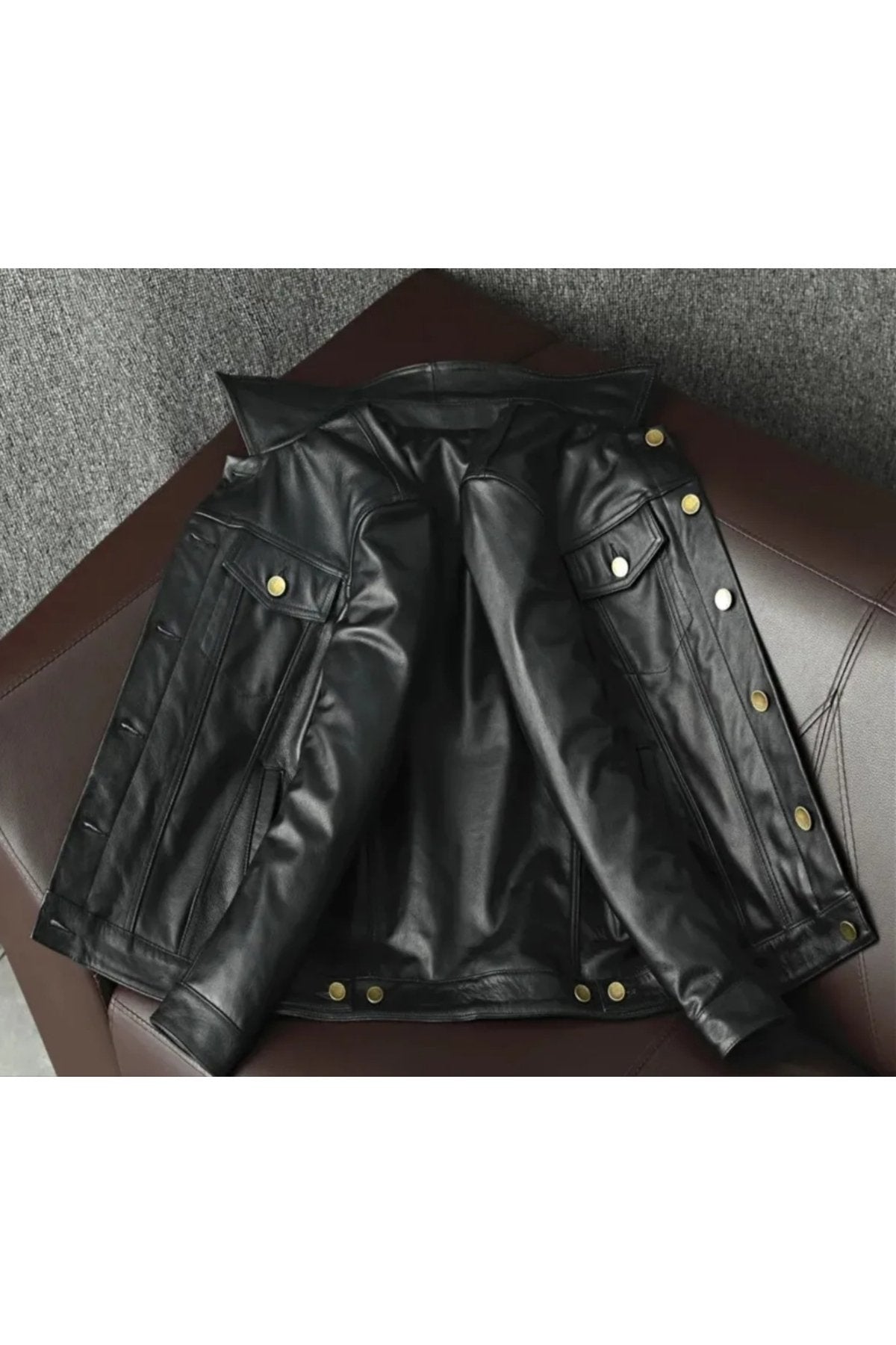 Hakiki deri spor ceket