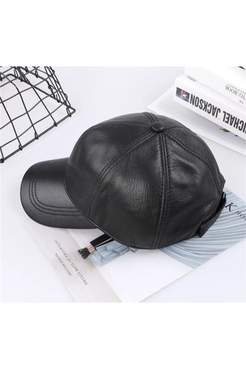 Hakiki Deri Beyzbol Kep Şapka