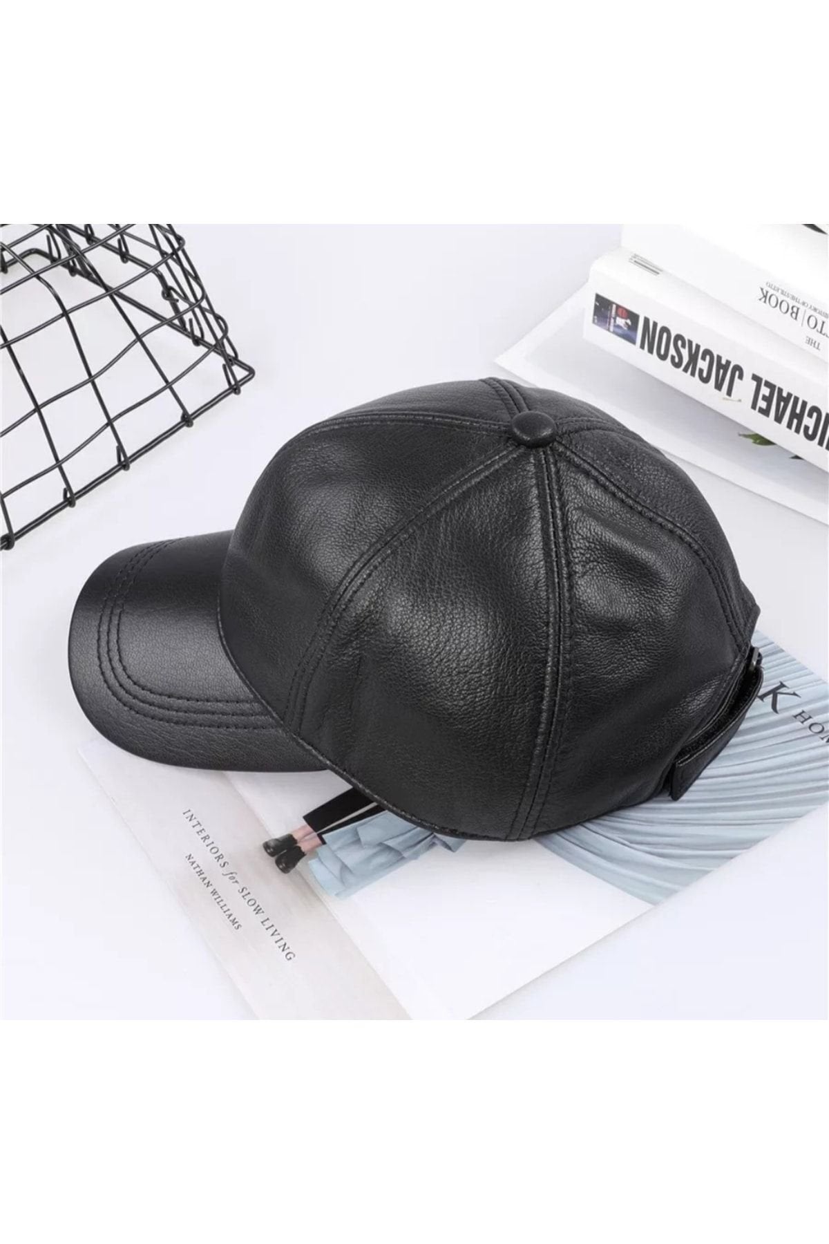 Hakiki Deri Beyzbol Kep Şapka