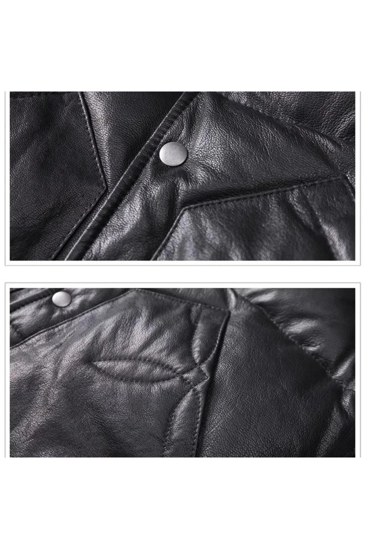 Şişme yelek hakiki kuzu derisi dar kesim siyah renk