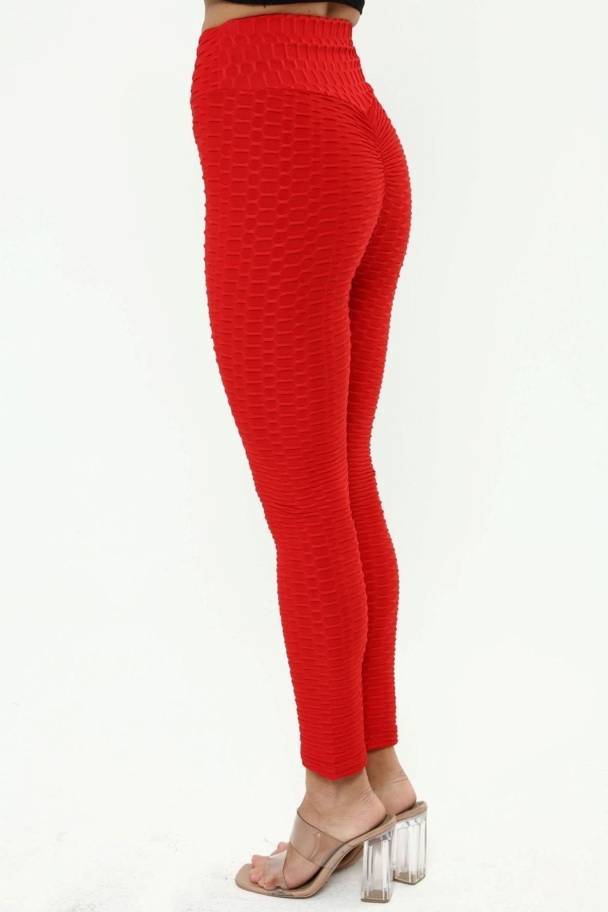 Brazil Tayt Arkası Büzgülü Kırmızı