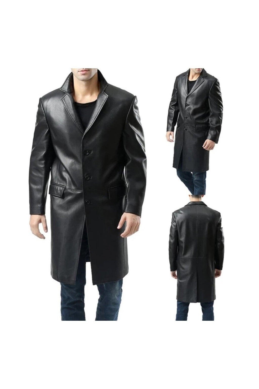 Uzun Hakiki Deri Zik Ceket