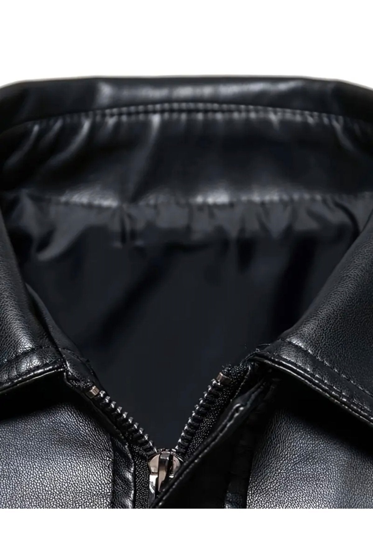 Kapaklı Torba Cepli , Gömlek Yaka Hakiki Kuzu Derisi Ceket