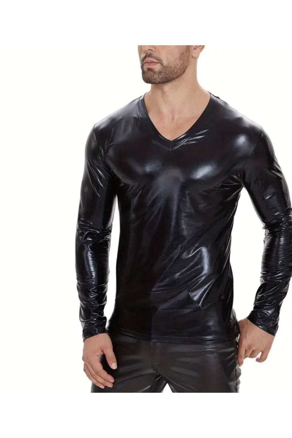 Rugan V Yaka Uzun Kollu Tişört