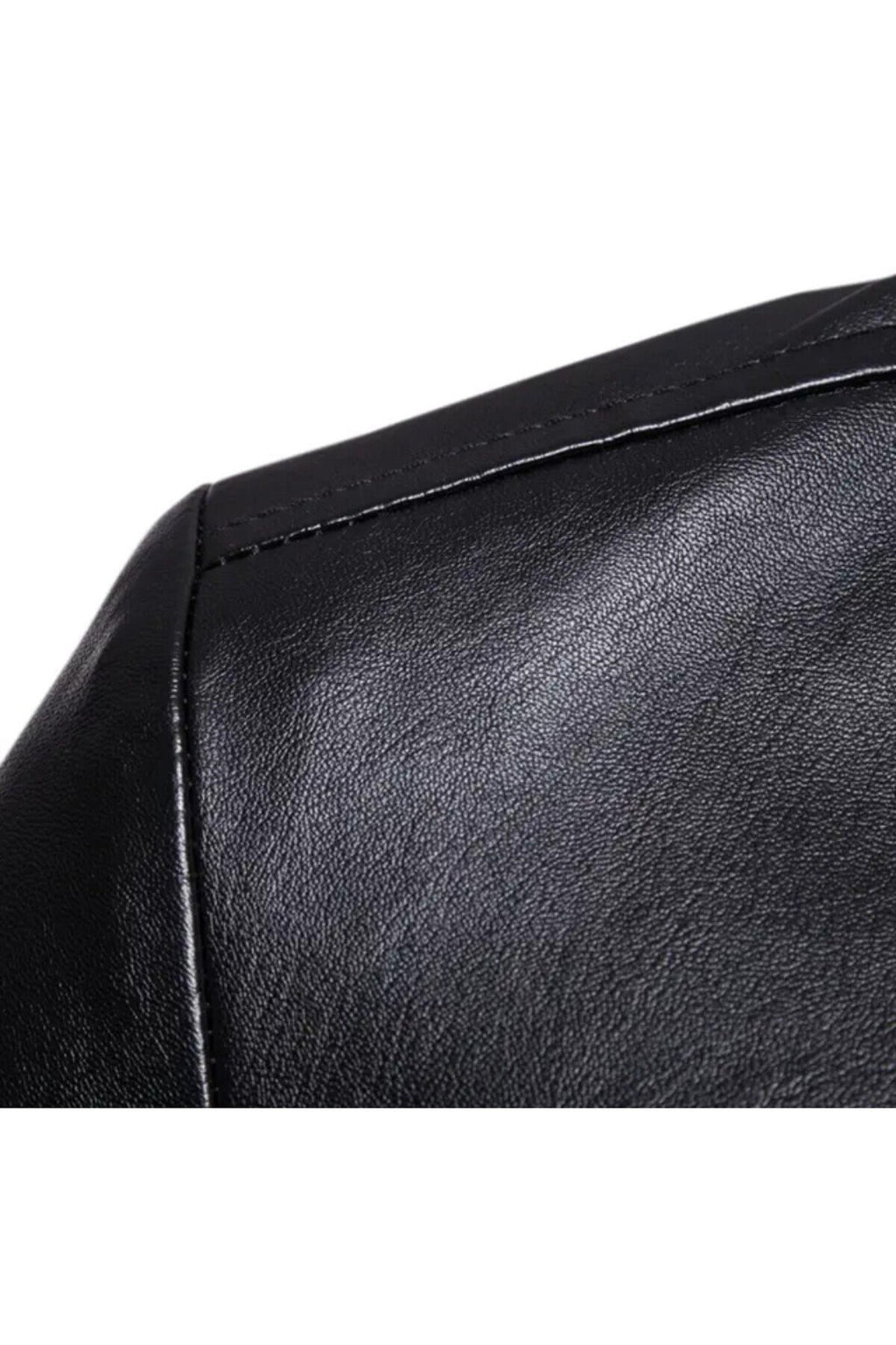 Hakiki deri Klasik ceket kruvaze çift düğmeli