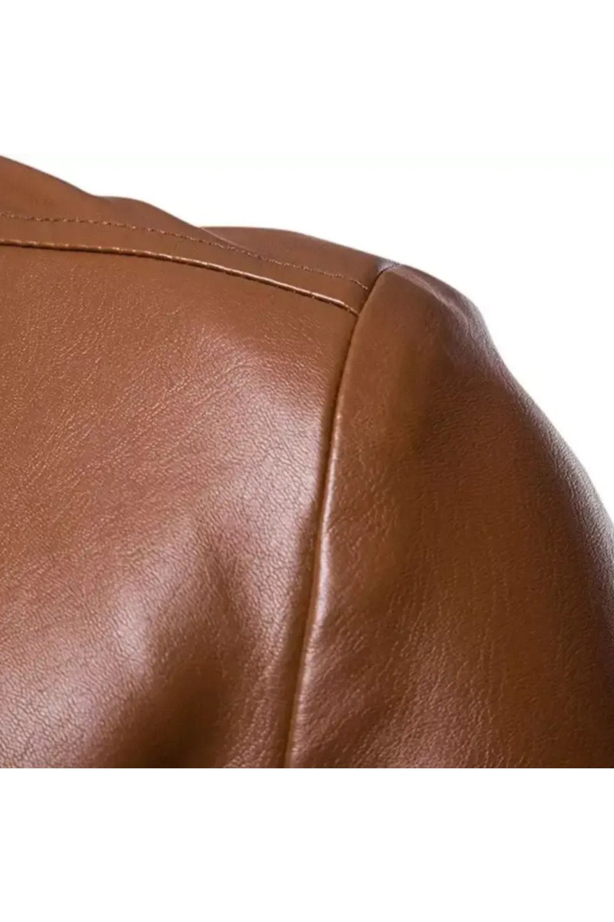 Hakiki deri Klasik ceket kruvaze çift düğmeli