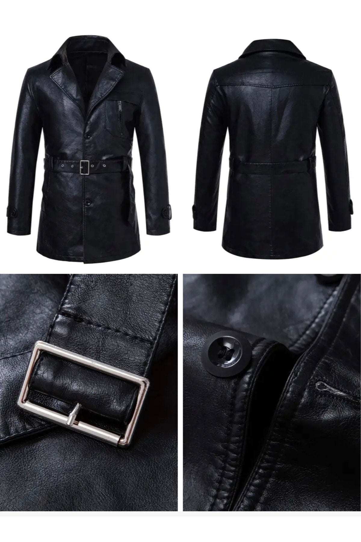 Hakiki Koyun Derisi Kemerli Orta Kalın Deri Kaban