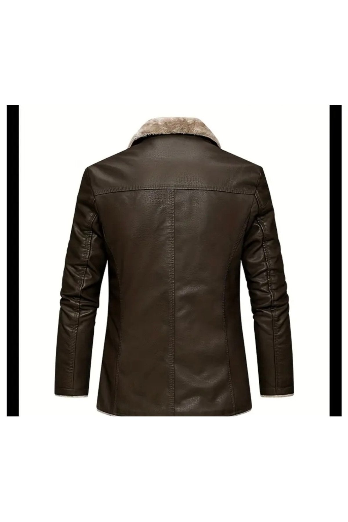 Kısa Hakiki Koyun Derisi İçi ve Yakası Kürklü ve Mont Kaban