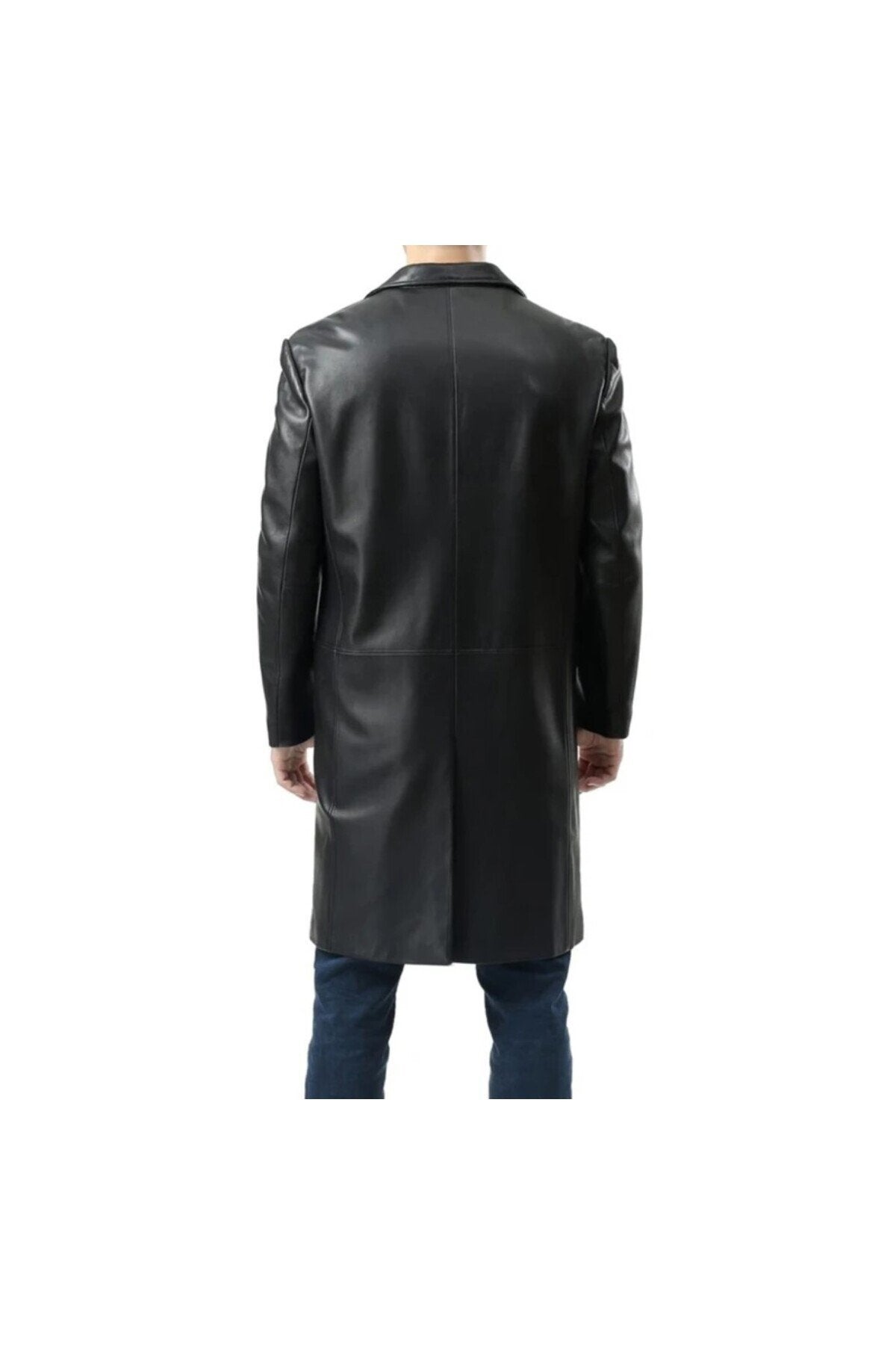 Uzun Hakiki Deri Zik Ceket